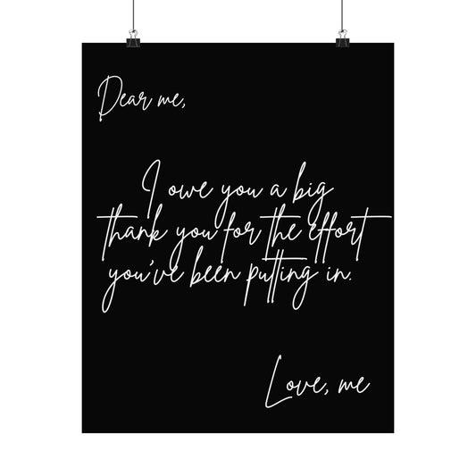 "Dear me"  Poster